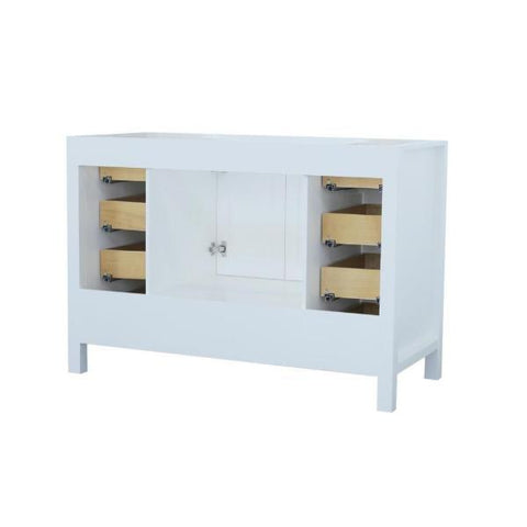 Image of Ariel Cambridge 48" White Transitional Vanity Base Cabinet A049S-BC-WHT A049S-BC-GRY