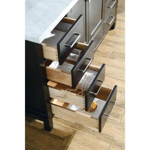 Image of Ariel Cambridge 49" Espresso Modern Oval Sink Bathroom Vanity A049S-ESP