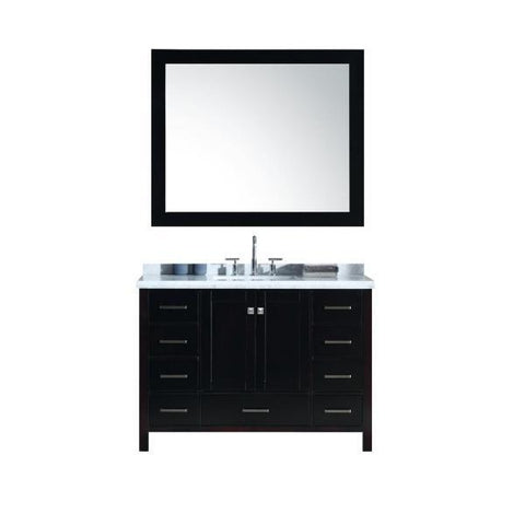 Image of Ariel Cambridge 49" Espresso Modern Rectangle Sink Bathroom Vanity A049S-CWR-ESP