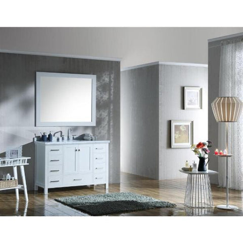 Image of Ariel Cambridge 49" Grey Modern Rectangle Sink Bathroom Vanity A049S-CWR-GRY