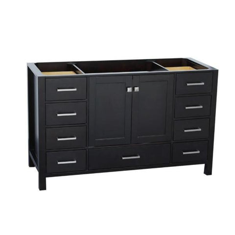 Image of Ariel Cambridge 54" Espresso Transitional Vanity Base Cabinet A049S-BC-ESP A049S-BC-ESP