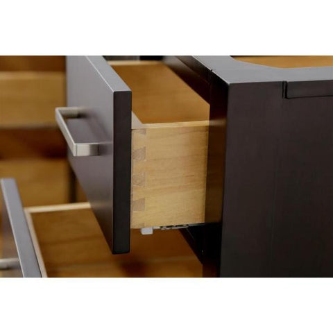 Image of Ariel Cambridge 54" Espresso Transitional Vanity Base Cabinet A049S-BC-ESP A049S-BC-ESP