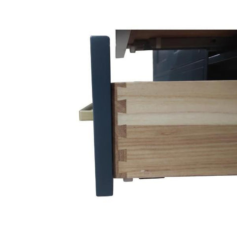 Image of Ariel Cambridge 54" Midnight Blue Transitional Vanity Base Cabinet A055S-BC-MNB A049S-BC-MNB