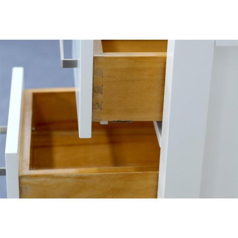 Image of Ariel Cambridge 54" White Transitional Vanity Base Cabinet A055S-BC-WHT A055S-BC-GRY