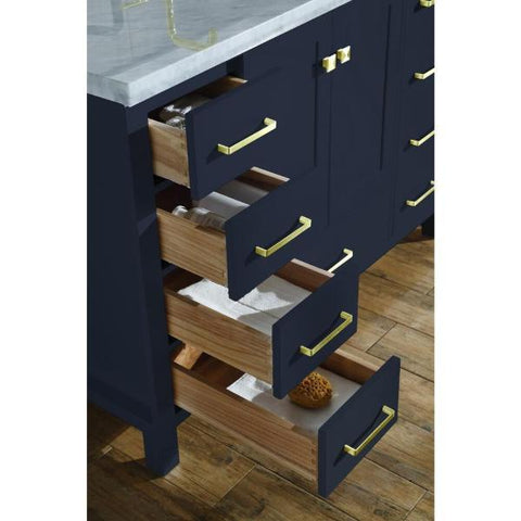 Image of Ariel Cambridge 55" Midnight Blue Modern Rectangle Sink Bathroom Vanity A055S-CWR-MNB