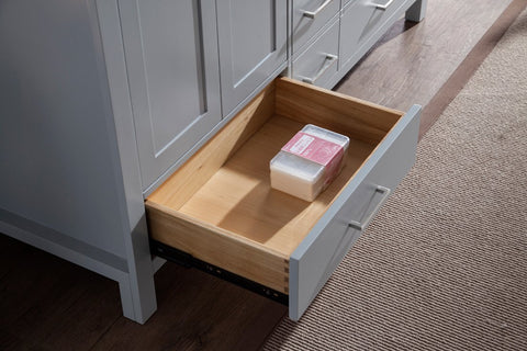 Image of Ariel Cambridge 61" Double Sink Vanity Set in Grey A061D-GRY