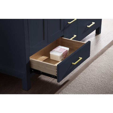 Image of Ariel Cambridge 61" Midnight Blue Modern Double Oval Sink Vanity A061D-MNB