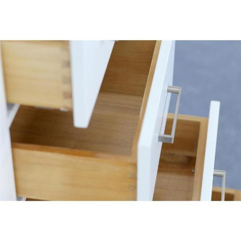 Image of Ariel Cambridge 72" White Transitional Vanity Base Cabinet A073D-BC-WHT A073D-BC-ESP