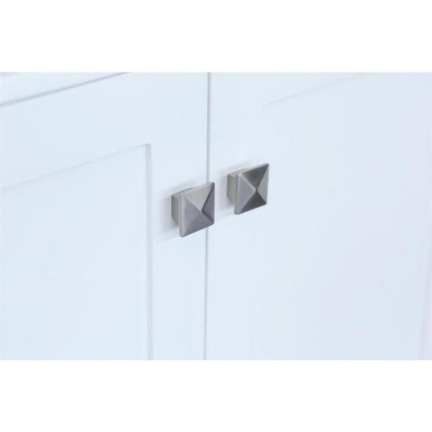 Image of Ariel Cambridge 72" White Transitional Vanity Base Cabinet A073D-BC-WHT A073D-BC-WHT