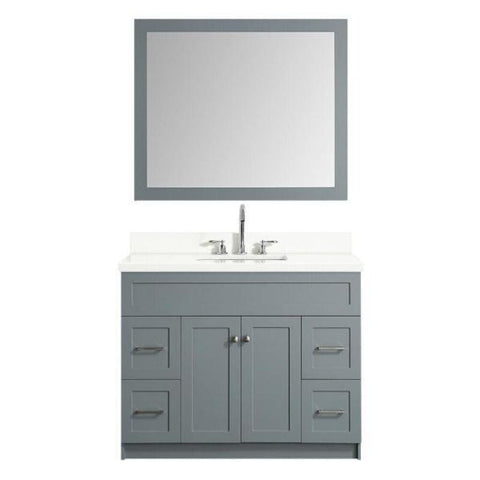 Image of Ariel Hamlet 43" Grey Modern Single Sink Vanity Set F043S-WQ-GRY