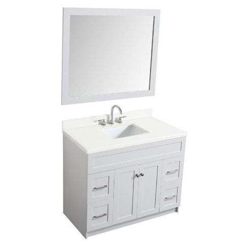 Image of Ariel Hamlet 43" White Modern Single Sink Vanity Set F043S-WQ-WHT