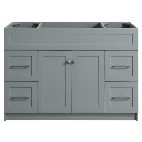 Image of Ariel Hamlet 48" Espresso Modern Single Sink Bathroom Vanity Base Cabinet F049S-BC-ESP F049S-BC-BLK