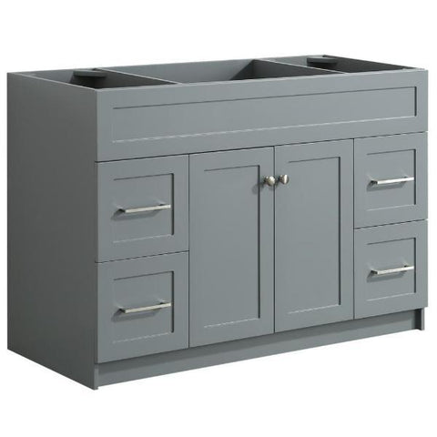 Image of Ariel Hamlet 48" Espresso Modern Single Sink Bathroom Vanity Base Cabinet F049S-BC-ESP F049S-BC-BLK