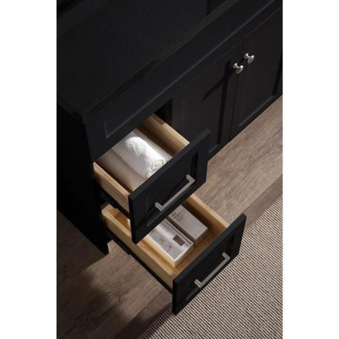 Image of Ariel Hamlet 49" Black Modern Single Sink Vanity Set F049S-AB-BLK