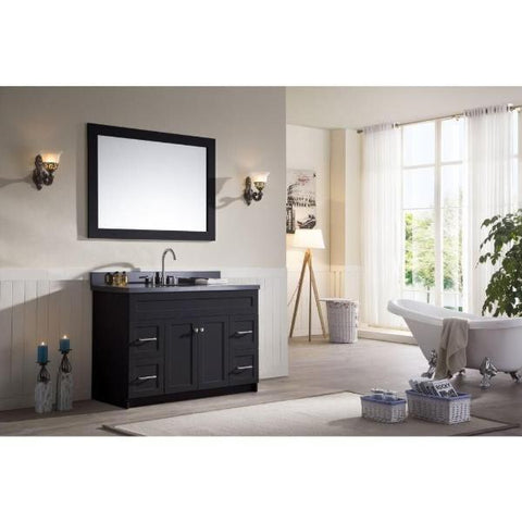 Image of Ariel Hamlet 49" Black Modern Single Sink Vanity Set F049S-AB-BLK