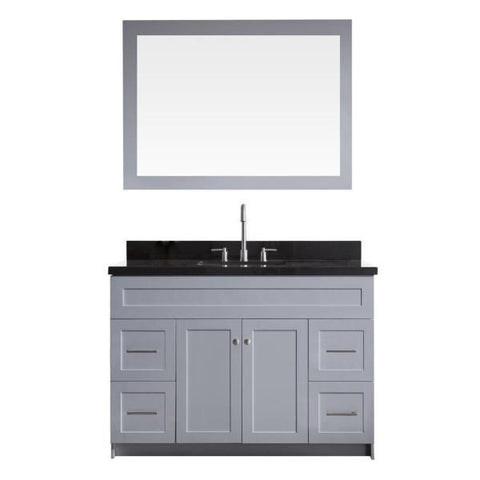 Image of Ariel Hamlet 49" Grey Modern Single Sink Vanity Set F049S-AB-GRY
