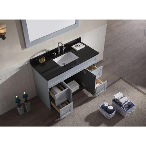 Image of Ariel Hamlet 49" Grey Modern Single Sink Vanity Set F049S-AB-GRY