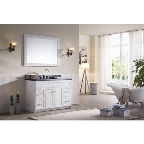 Image of Ariel Hamlet 49" White Modern Single Sink Vanity Set F049S-AB-WHT