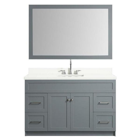 Image of Ariel Hamlet 55" Grey Modern Single Sink Vanity Set F055S-WQ-GRY