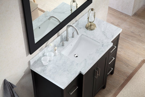 Image of Ariel Hollandale 49" Single Sink Vanity Set in Black E049S-BLK