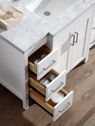 Image of Ariel Hollandale 49" Single Sink Vanity Set in White E049S-WHT