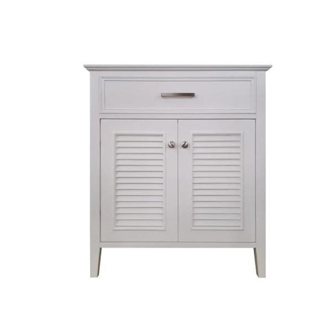 Image of Ariel Kensington 30" White Transitional Single Sink Base Cabinet D031S-BC-WHT D031S-BC-WHT