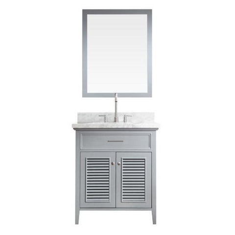 Image of Ariel Kensington 31" Grey Traditional Single Sink Bathroom Vanity D031S-GRY