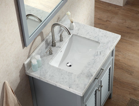 Image of Ariel Kensington 31" Single Sink Vanity Set in Grey D031S-GRY