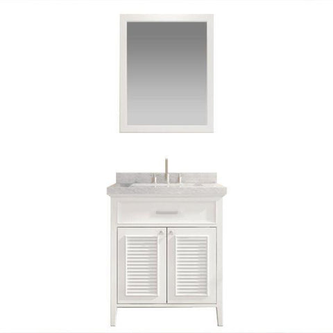 Image of Ariel Kensington 31" White Traditional Single Sink Bathroom Vanity D031S-WHT D031S-WHT