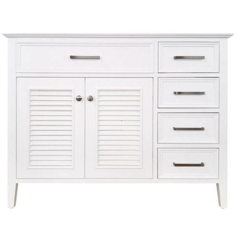 Image of Ariel Kensington 42" White Transitional Single Sink Base Cabinet D043S-L-BC-WHT