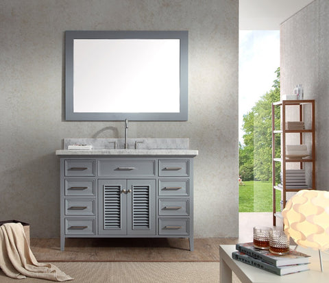 Image of Ariel Kensington 49" Single Sink Vanity Set in Grey D049S-GRY