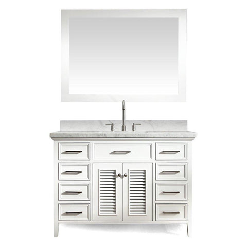 Image of Ariel Kensington 49" Single Sink Vanity Set in White D049S-WHT