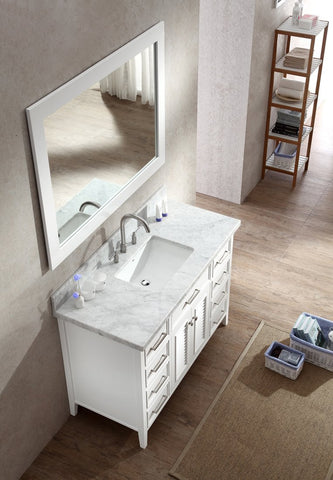 Image of Ariel Kensington 49" Single Sink Vanity Set in White D049S-WHT