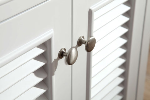 Image of Ariel Kensington 61" Double Sink Vanity Set in White D061D-WHT