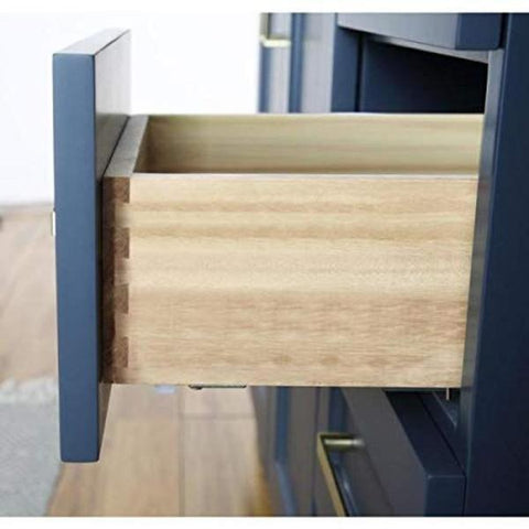 Image of Ariel Taylor 42" Midnight Blue Transitional Single Sink Base Cabinet Q043S-L-BC-MNB