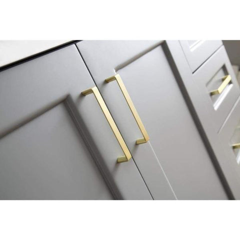 Image of Ariel Taylor 43" Grey Modern Oval Sink Bathroom Vanity Q43SLB-WQO-GRY