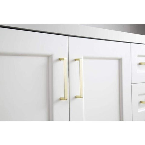 Image of Ariel Taylor 43" White Modern Oval Sink Bathroom Vanity Q43SLB-WQO-WHT