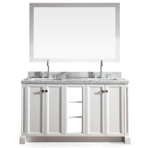 Image of Ariel Westwood 61" Double Sink Vanity Set in White C061D-WHT