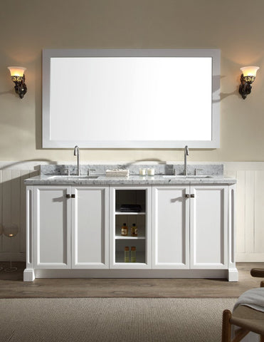 Image of Ariel Westwood 73" Double Sink Vanity Set in White C073D-WHT