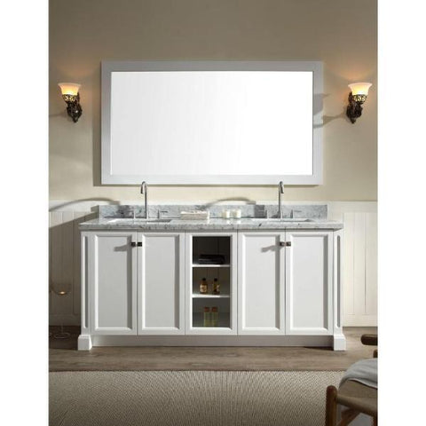 Image of Ariel Westwood 73" White Contemporary Double Sink Bathroom Vanity C073D-WHT C073D-WHT