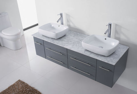 Image of Augustine 59" Double Bathroom Vanity UM-3051-WM-ES