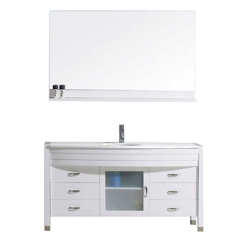 Image of Ava 55" Single Bathroom Vanity MS-5055-S-WH