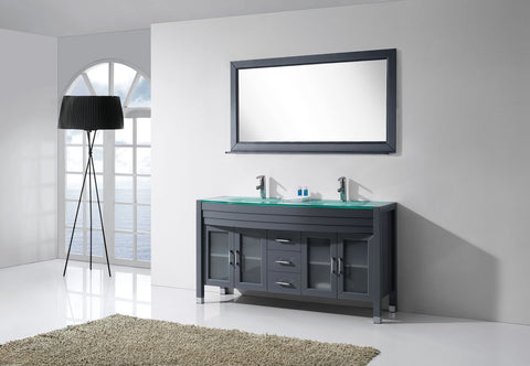 Image of Ava 63" Double Bathroom Vanity MD-499-G-ES