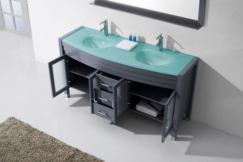 Image of Ava 63" Double Bathroom Vanity MD-499-G-ES