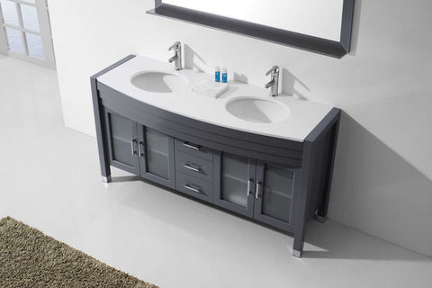 Image of Ava 63" Double Bathroom Vanity MD-499-G-ES