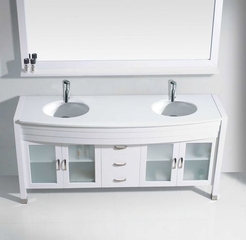 Image of Ava 63" Double Bathroom Vanity MD-499-G-ES