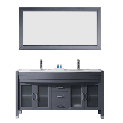 Image of Ava 63" Double Bathroom Vanity MD-499-S-GR