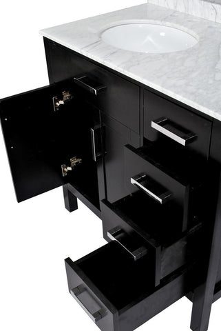 Image of Belmont Decor Ashland 36" Single Sink Vanity Set ST10D4-36-BLK