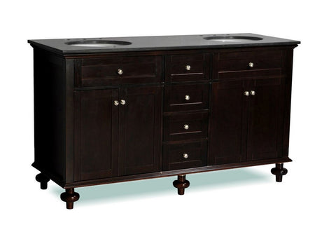 Image of Belmont Decor Colonial 60" Double Sink Vanity DT14D4-60-ESP