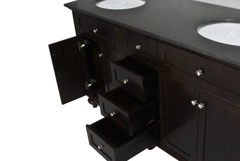 Image of Belmont Decor Colonial 60" Double Sink Vanity DT14D4-60-ESP